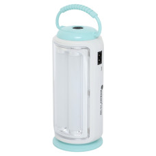 Фонарь кемпинговый светодиодный X-BALOG YJ-7999 (SMD led, USB вход, аккум, р-р 23,7х9см, белый-салатовый, белый-мятный)