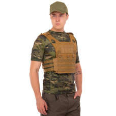 Плитоноска для бронепластин с системой MOLLE Military Rangers ZK-28 (полиэстер, цвета в ассортименте)