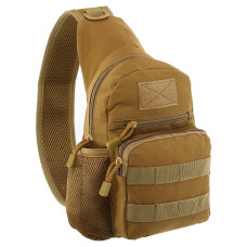 Сумка-слинг тактическая с одной лямкой Military Rangers ZK-9102 (нейлон 600D, р-р 28x16x10см, 5л, цвета в ассортименте)