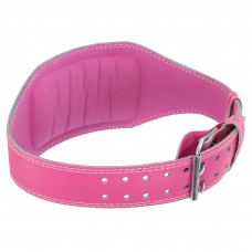 Пояс атлетичний шкіряний FAIRTEX 165086 спинка-15см розмір-S-XL рожевий