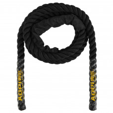 Скакалка утяжеленная AOPI EXTRA THICK AP-2528 (полиэстер, l-2,8м, d-25мм, черный)