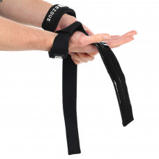 Лямки для тяги (2шт) LIFTING STRAP EZOUS B-06 (полиэстер, резина, р-р 58х3,8см, вес уп. 142гр, черный)