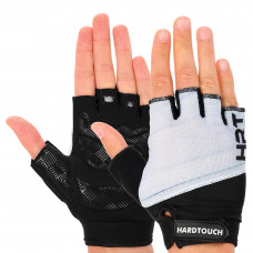 Перчатки для фитнеса и тренировок HARD TOUCH BC-4665 (PVC, PL, открытые пальцы, р-р XS-XL, цвета в ассортименте)