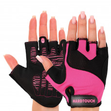 Перчатки для фитнеса и тренировок HARD TOUCH BC-8082 (PVC, PL, открытые пальцы, р-р S-XL, цвета в ассортименте)