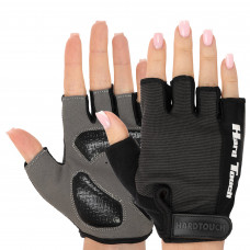 Перчатки для фитнеса и тренировок HARD TOUCH BC-8097 (PVC, PL, открытые пальцы, р-р S-XL, цвета в ассортименте)