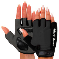 Перчатки для фитнеса и тренировок HARD TOUCH BC-8097 (PVC, PL, открытые пальцы, р-р S-XL, цвета в ассортименте)