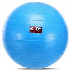 Фітбол м'яч для фітнесу глянцевий BODY SCULPTURE BJBB-001TBL-26N ø65см синій