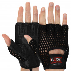 Перчатки спортивные кожаные BODY SCULPTURE WorkOut BJBW-83-H размер S-XL черный