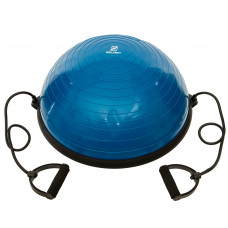 Балансувальна платформа півсфера BOSU з еспандерами Zelart BS-1524 кольори в асортименті