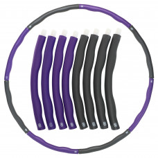 Обруч для похудения разборной Хула Хуп Hula Hoop IntiPal BY-018 (пластик, неопрен, 8 секций, d-92см, вес-1,2кг)