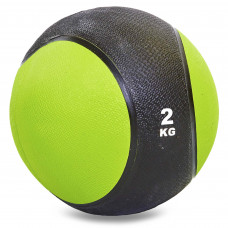 Медбол мяч медицинский Medicine Ball Record C-2660-2 2кг (верх-резина, наполнитель-резина, d-19,5см, цвета в ассортименте)
