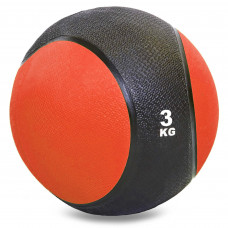 Медбол мяч медицинский Medicine Ball Record C-2660-3 3кг (верх-резина, наполнитель-резина, d-22см, цвета в ассортименте)