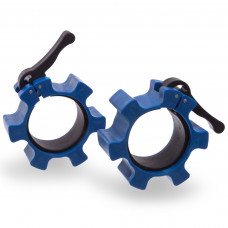 Замки швидкознімні для грифа Lock-Jaw Zelart CL-34 2шт діаметр-50мм синій
