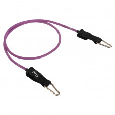 Еспандер трубчастий для фітнесу з карабіном DOUBLE CUBE DT-1002C-10LB 5,8х8,3x1200мм навантаження 4,5кг фіолетовий