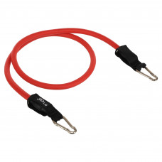 Еспандер трубчастий для фітнесу з карабіном DOUBLE CUBE DT-1002C-30LB 6х13x1200мм навантаження 13,5кг червоний