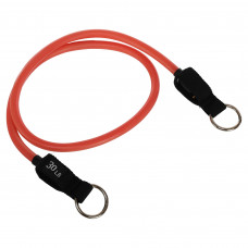 Еспандер трубчастий для фітнесу з кільцем DOUBLE CUBE DT-1002R-30LB 6х13x1200мм навантаження 13,5кг червоний