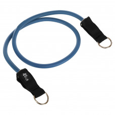 Еспандер трубчастий для фітнесу з кільцем DOUBLE CUBE DT-1002R-45LB 4х15x1200мм навантаження 21кг синій