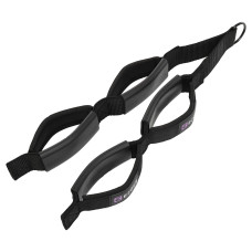 Стропа канат гнучка тяга для трицепса з подвійним хватом SOFT TRICEP ROPE EZOUS F-09-E 65х5см чорний