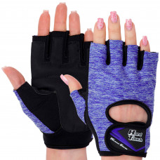 Перчатки для фитнеса и тренировок HARD TOUCH FG-003 (PVC, PL, открытые пальцы, р-р XS-XL, цвета в ассортименте)