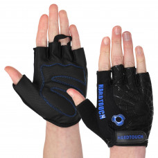 Перчатки для фитнеса и тренировок HARD TOUCH FG-9499 (PVC, PL, открытые пальцы, р-р S-XL, цвета в ассортименте)