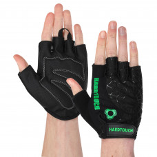 Перчатки для фитнеса и тренировок HARD TOUCH FG-9499 (PVC, PL, открытые пальцы, р-р S-XL, цвета в ассортименте)