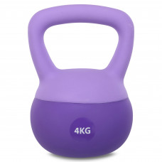 Гиря м'яка SP-Sport SOFT KETTLEBELL FI-0122-4 вага 4кг кольори в асортименті