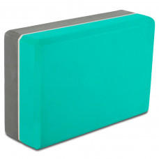 Блок для йоги двухцветный SP-Sport FI-0462 (EVA 160g, р-р 22х14х7см, цвета в ассортименте)