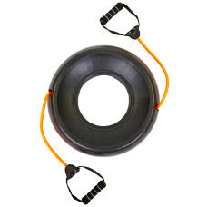 Подставка база пластиковая стабилизатор для фитбола с эспандерами ø58см PRO-SUPRA FI-0850-T (2эсп. d-12мм x 2,5мм, l-48см ø58см, черный)