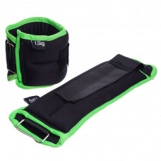 Утяжелители-манжеты для рук и ног SP-Sport FI-1302-3 (2 x 1,5кг) (нейлон, металлические шарики, цвета в ассортименте)
