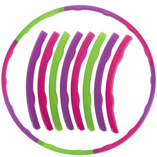 Обруч разборной детский Хула Хуп Hula Hoop SP-Sport FI-154165 (пластик, 8 секций, d-86см)