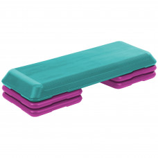 Степ-платформа для фітнесу та аеробіки 3 рівня висоти SP-Sport FI-1577 110x36,5x10-21см кольори в асортименті