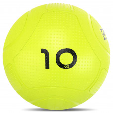 Слэмбол мяч набивной для кроссфита и фитнеса Slam Ball Mdbuddy FI-1774-10 10кг (резина, наполнитель песок, салатовый) MD12133