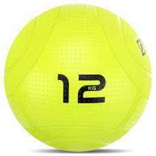 Слэмбол мяч набивной для кроссфита и фитнеса Slam Ball Mdbuddy FI-1774-12 12кг (резина, наполнитель песок, салатовый) MD12133