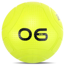 Слэмбол мяч набивной для кроссфита и фитнеса Slam Ball Mdbuddy FI-1774-6 6кг (резина, наполнитель песок, салатовый) MD12133