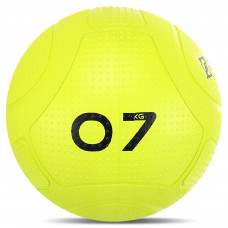 Слэмбол мяч набивной для кроссфита и фитнеса Slam Ball Mdbuddy FI-1774-7 7кг (резина, наполнитель песок, салатовый) MD12133