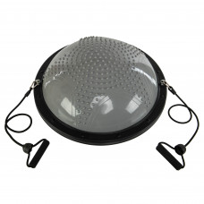 Балансувальна платформа півсфера BOSU з еспандерами SPOINT FI-1925 сірий