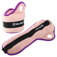 Обважнювачі-манжети для рук із фіксацією на великому пальці Zelart FI-1965-2 2x1кг кольори в асортименті