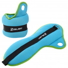 Обважнювачі-манжети для рук із фіксацією на великому пальці Zelart FI-1965-3 2x1,5кг кольори в асортименті