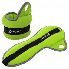 Обважнювачі-манжети для рук із фіксацією на великому пальці Zelart FI-1965-4 2x2кг кольори в асортименті