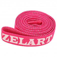 Гумка тканинна для вправ стрічка опору LOOP BANDS для вправ Zelart FI-1970-S S рожевий