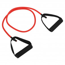 Еспандер трубчастий для фітнесу з ручками 10LB SP-Sport FI-2080-R 120см навантаження 4,5кг червоний