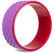 Колесо для йоги масажне SP-Sport Fit Wheel Yoga FI-2437 фіолетовий-рожевий