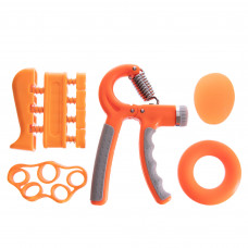 Набор эспандеров кистевых 5штук JELLO FI-2527 (металл, силикон, пластик, цвета в ассортименте)