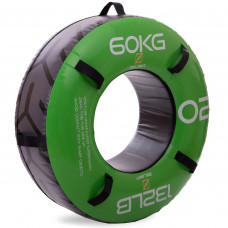 Шина покришка для кросфіту Zelart FI-2610-60 60кг зелений
