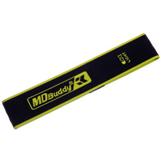 Гумка тканинна для вправ стрічка опору LOOP BANDS MDbuddy FI-2621-L чорний-салатовий