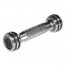 Гантель цельная стальная хромированная 1штука Zelart FI-2622-1 (1x1кг) (MD2311-1) (1шт, металл хромированный, с резиновыми кольцами)