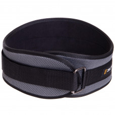 Пояс атлетичний текстильний Zelart FI-2634-105 спинка-17см довжина-105см сірий