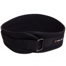 Пояс атлетичний текстильний Zelart FI-2634-115 спинка-17см довжина-115см чорний
