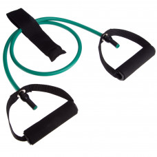 Еспандер трубчастий з ручками з дверним фіксатором SP-Sport FI-2659-G навантаження-7кг довжина-120см зелений