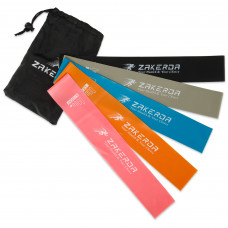 Набір резинок для вправ стрічки опору LOOP BANDS ZAKERDA FI-2823 5шт кольори в асортименті